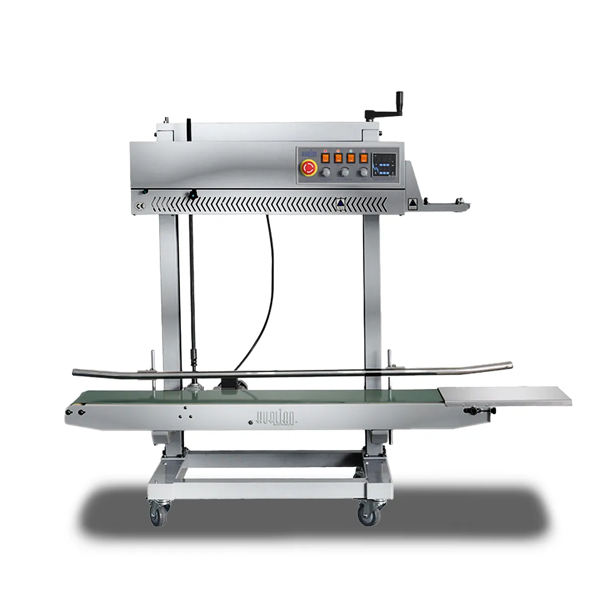 Роликовый (конвейерный) запайщик для тяжелых мешков FRCM-1120L SS (нерж., датер)